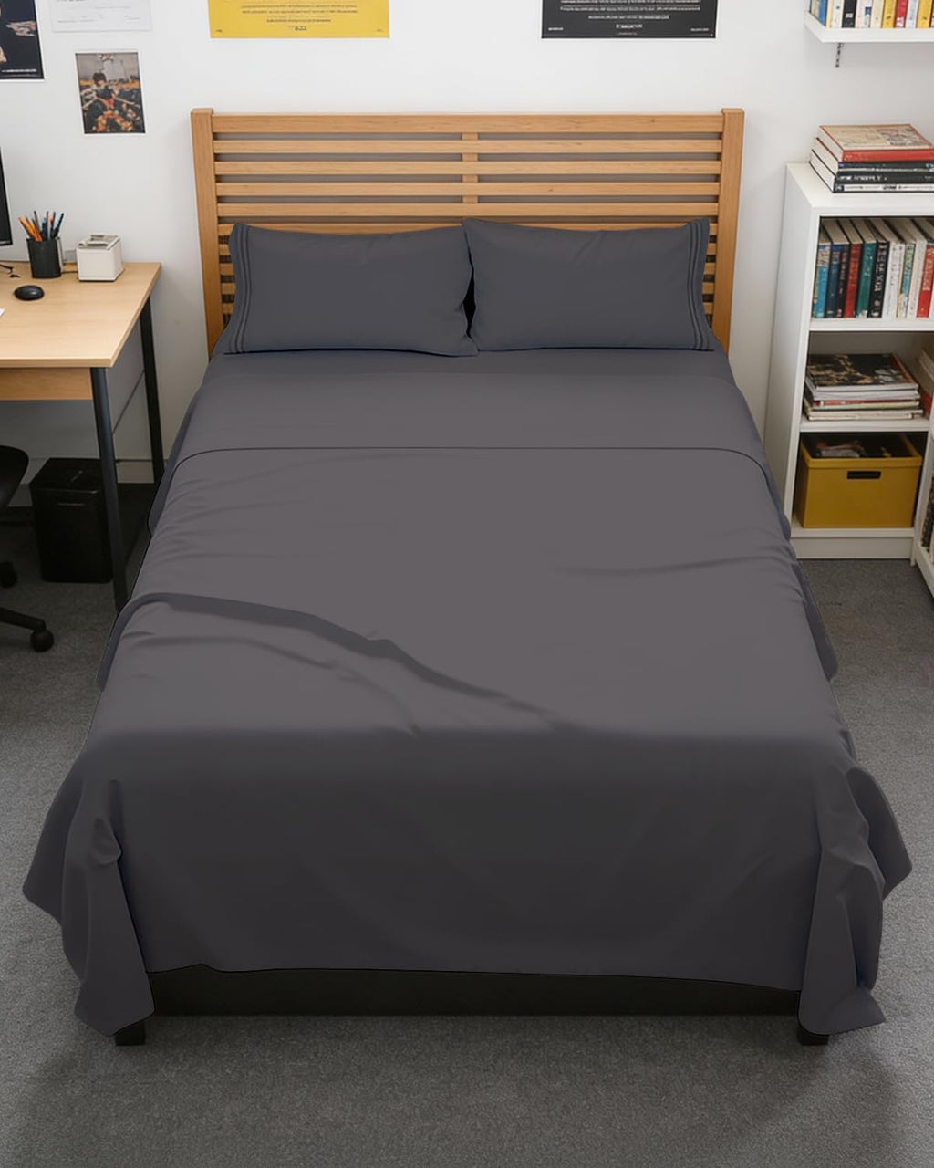 CGKUnlimited Full XL Bed Sheet - 4 Piece Full XL Bed Sheets Set - Ultra-Soft, Breathable & Cooling - Hotel Luxury Bedding for Women & Men w…