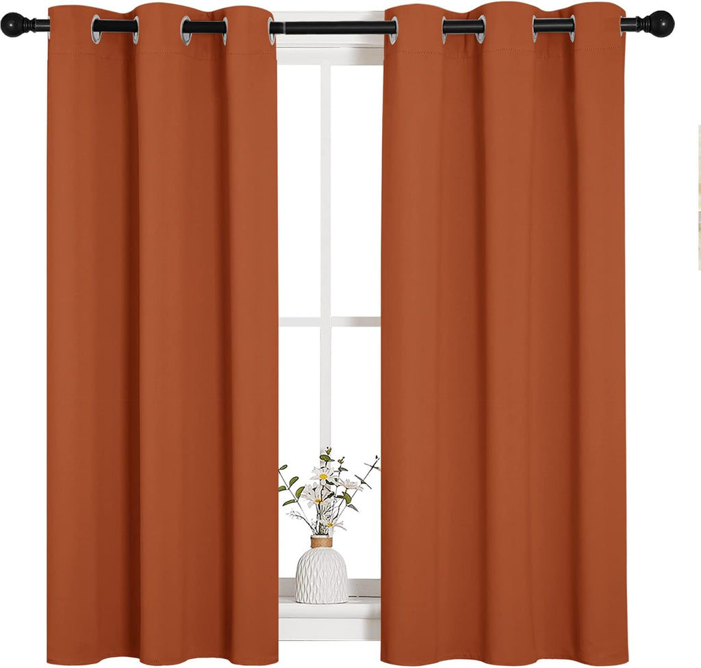 NICETOWN Window Curtains Blackout Drapes, Thermal Insulated Christmas Decorative Blackout Curtains/Draperies for Laundry Room (One Pair…