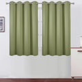 Lemomo Sage Green Thermal Blackout Curtains/52 x 45 Inch/Set of 2 Panels Room Darkening Curtains 45 Inch Green
