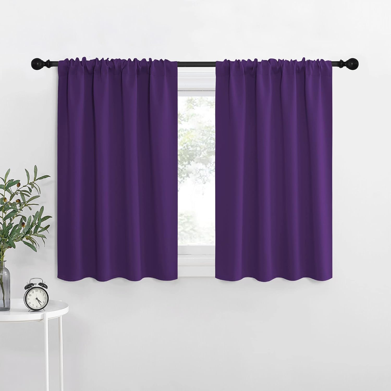 NICETOWN RV Blackout Curtains for Camper Windows, Kitchen Curtains Blackout Drapes & Curtains, Energy Smart Window Treatment Curtain…