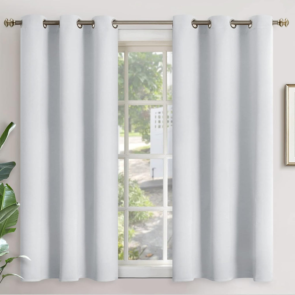YoungsTex Room Darkening Curtains 54 Inch Length for Bedroom - Thermal Insulated with Grommet Blackout Window Drapes for Short Living Room,…