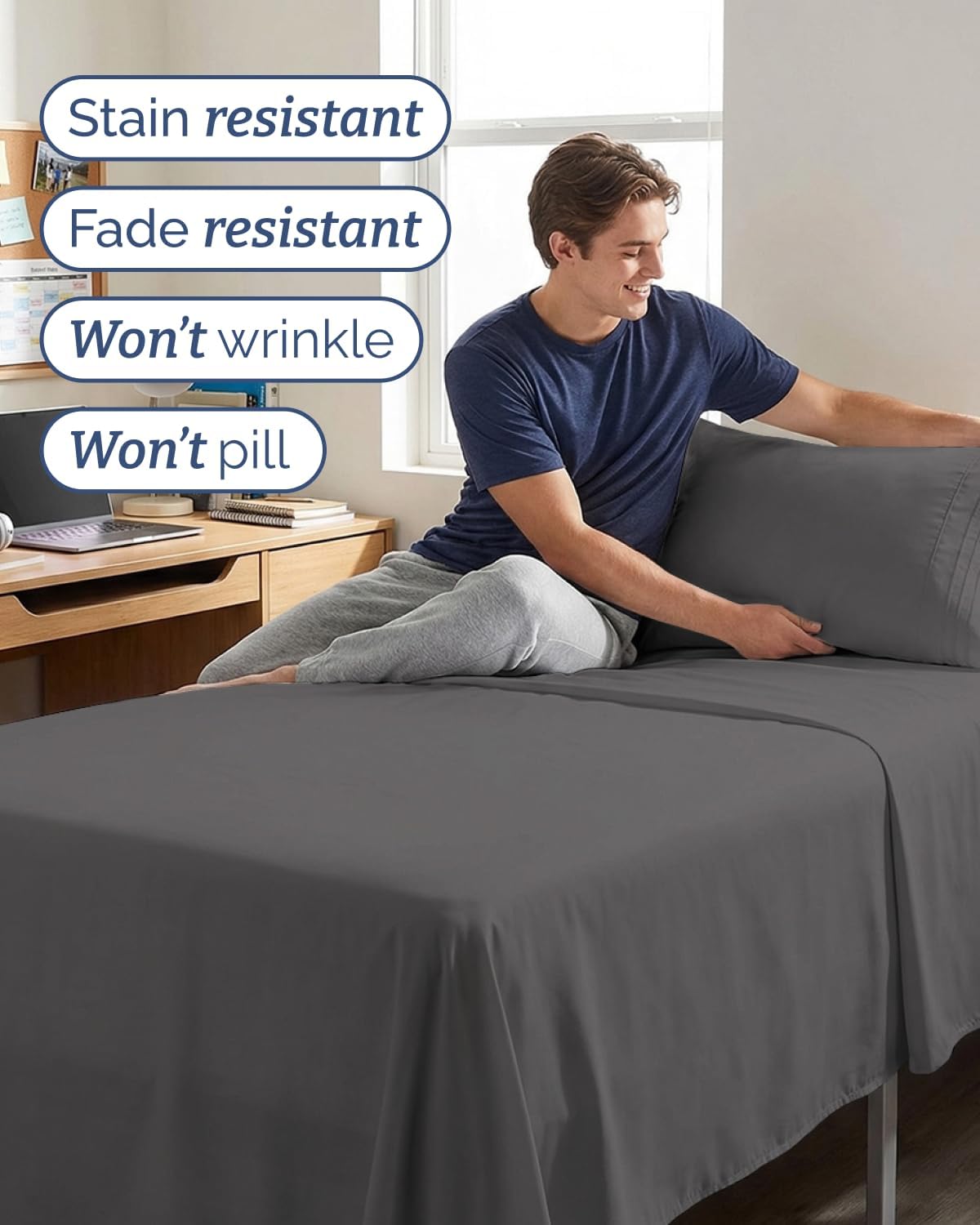 Twin XL Size 3 Piece Sheet Set - Comfy Breathable & Cooling Sheets - Hotel Luxury Bed Sheets for Women & Men - Deep Pockets, Easy-Fit…