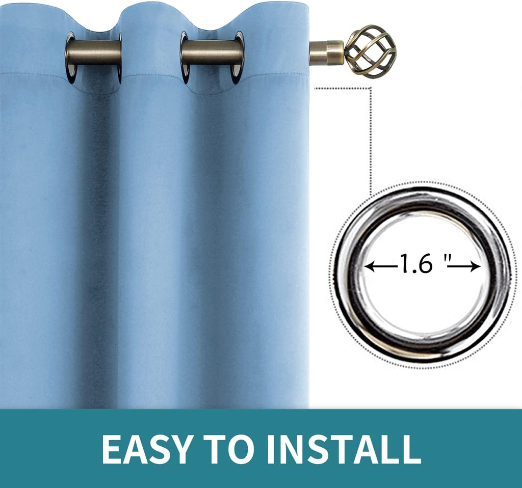 BGment Room Darkening Curtains 95 Inches Long - Grommet Thermal Insulated Drapes Window Treatment Curtains for Bedroom, 2 Panels, 52 x 95 I…