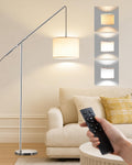 Arc Floor Lamp for Living Room, Dimmable Standing Lamp with Remote, Brightness & Color Temp Adjustable, Height Adjustable Arched Reading…