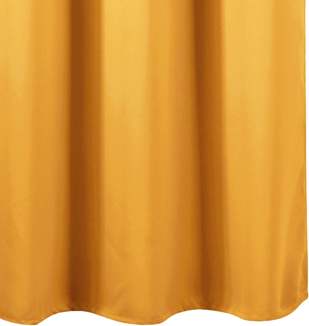 Lemomo Blackout Curtains 66 x 72 Inch Long Yellow Curtains Set of 2 Panels Room Darkening Curtains for Bedroom and Living Room 72 Inch silv…