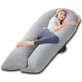 Meiz Pregnancy Pillow, Cooling Silky Pregnancy Pillows for Sleeping, 65" Full Body Maternity Pillow for Tall Pregnant Woman with Cooling Si…