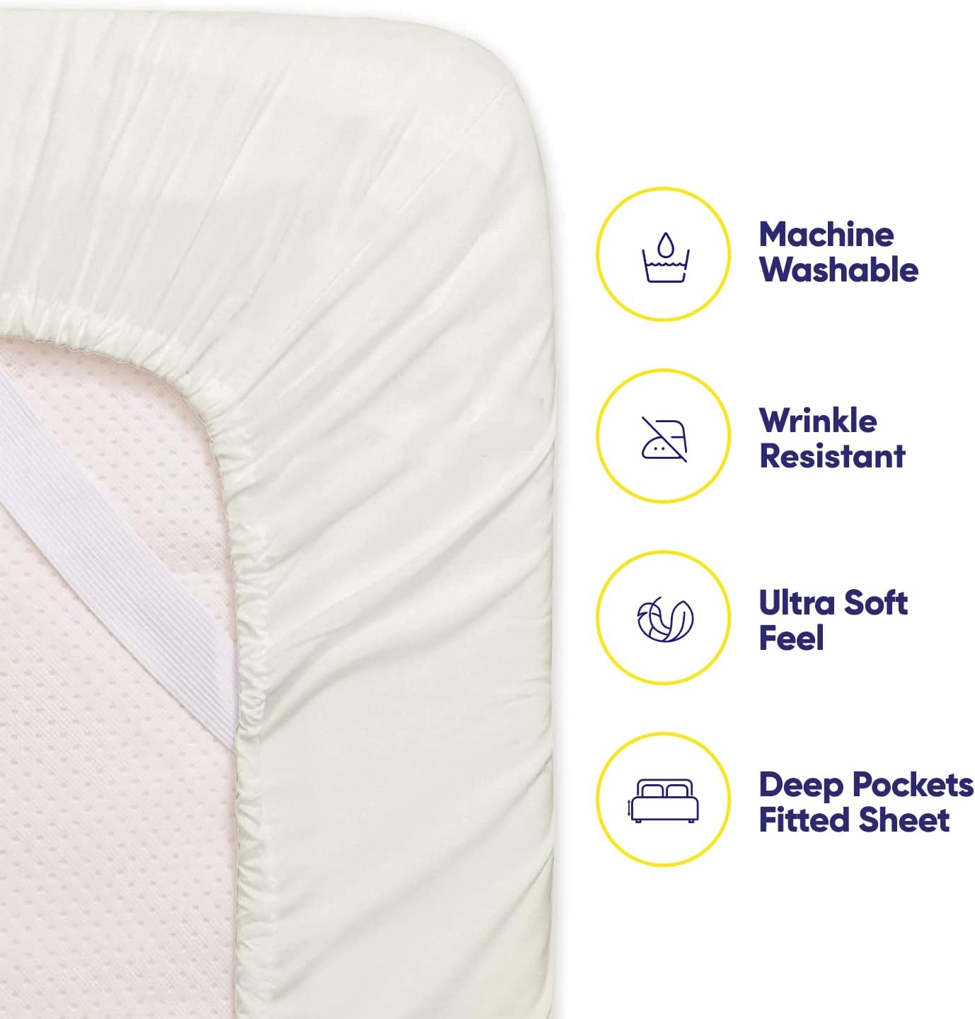 Cal King Size Bed Sheets - 6 Piece 1500 Supreme Collection Fine Brushed Microfiber Deep Pocket California King Sheet Set Bedding - 2…