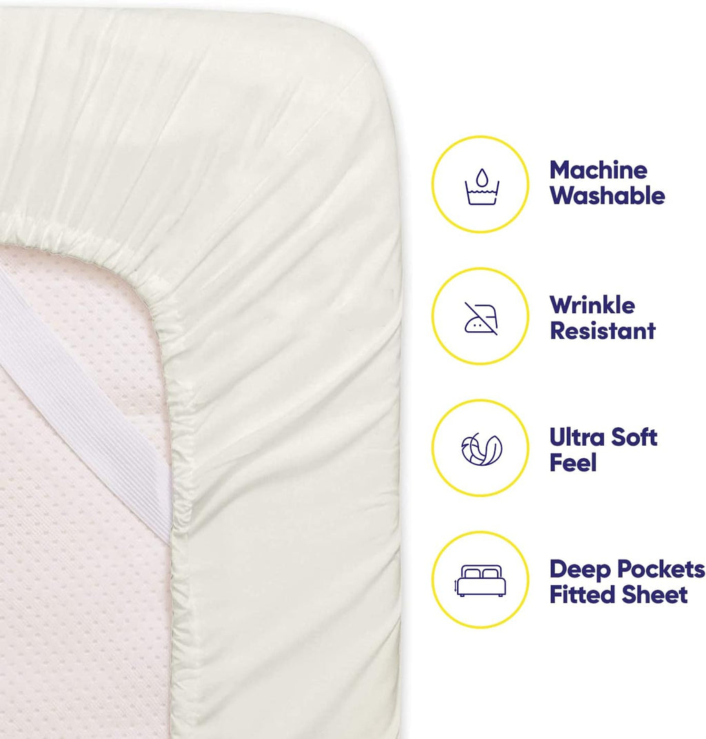 King Size Bed Sheets - 6 Piece 1500 Supreme Collection Fine Brushed Microfiber Deep Pocket King Sheet Set Bedding - 2 Extra Pillow Cases…