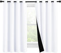Nicetown 100% Blackout Curtains 57 inches Long, Double-Deck Completely Blackout Window Treatment Thermal Insulated Lined Drapes for Small W…