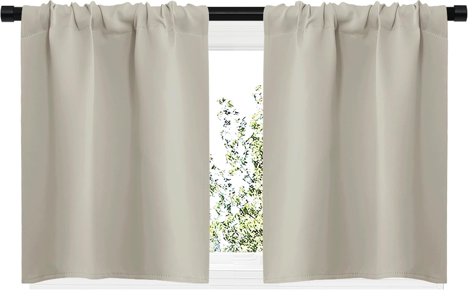 Nicetown Blackout Curtains for Living Curtains, Room Darkening Window Curtain Panels, easy maintenance Solid Thermal Insulated…
