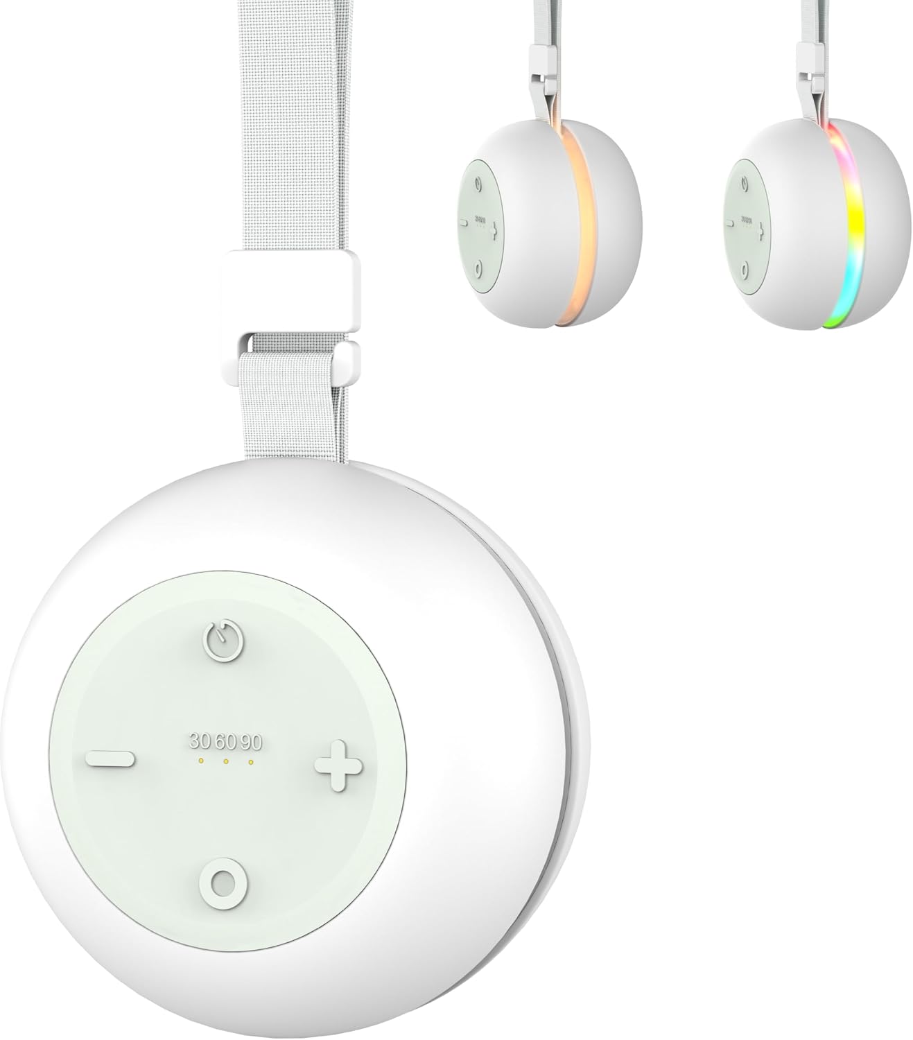Wobrikosee Portable Sound Machine for Baby Kids Adults, USB Rechargeable White Noise Machine with Timer Function,18 Smooth Sounds, 256-Colo…