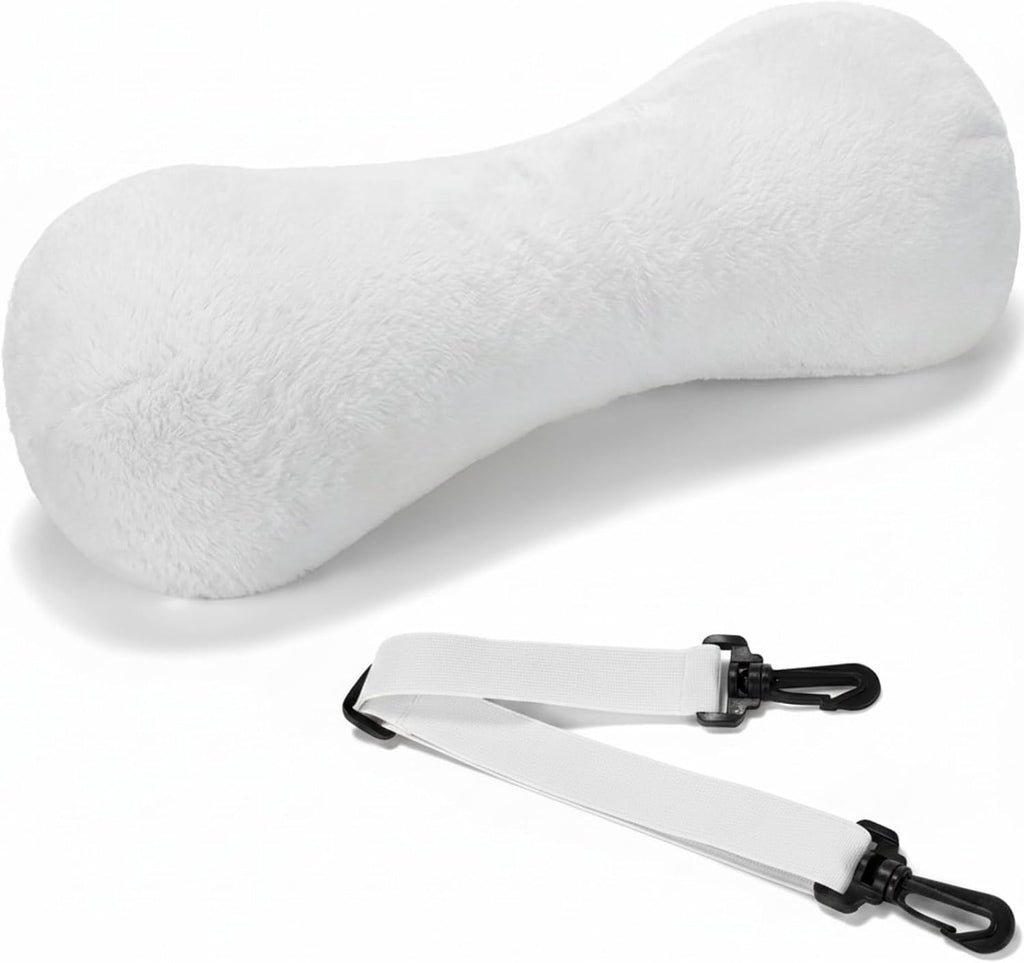 Colingmill 1 Pc Neck Pillow for Recliner Headrest Pillow Bone Shaped Chair Plush with Adjustable Strap Neck Support and Curve Head Cushion…