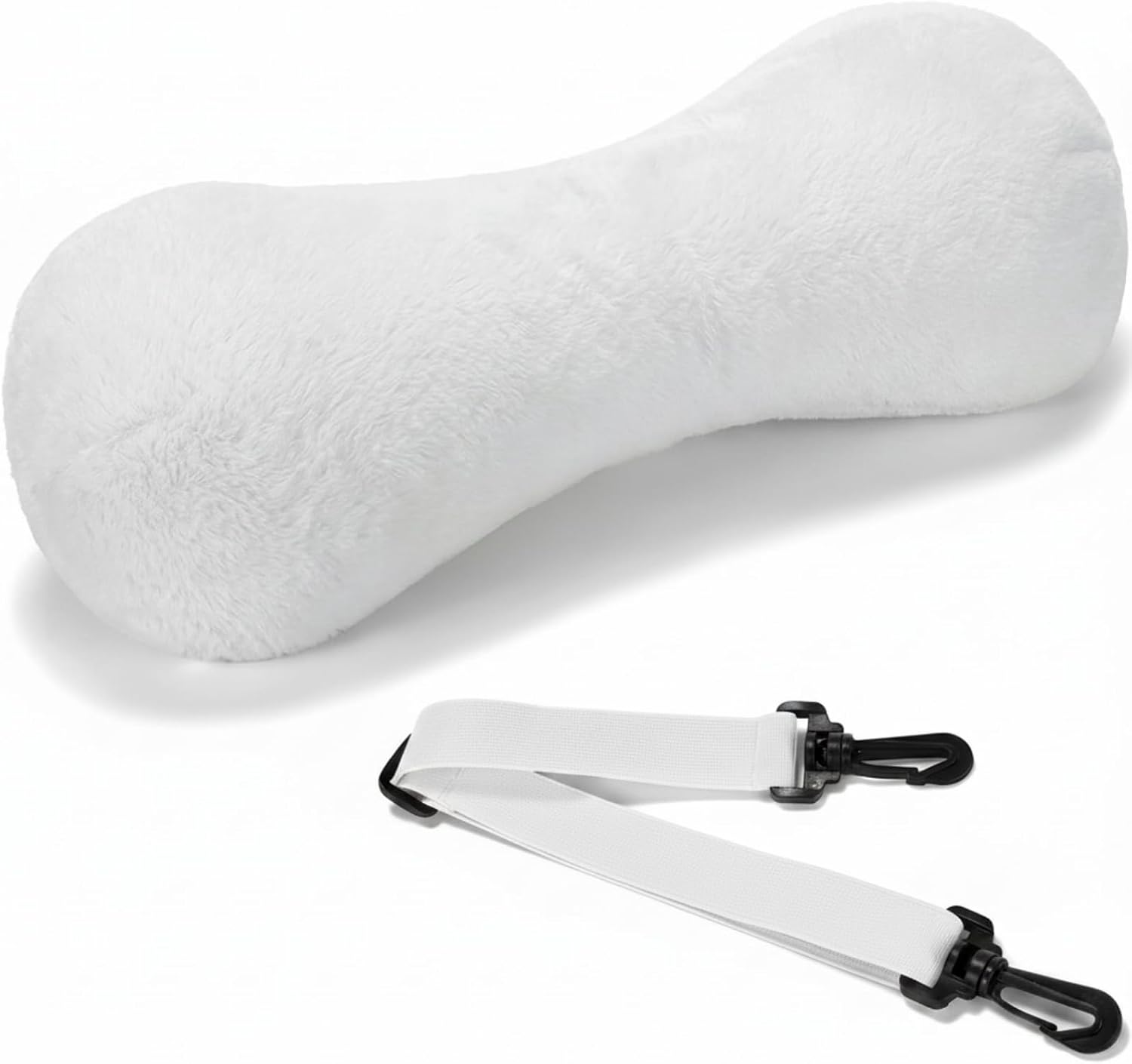 Colingmill 1 Pc Neck Pillow for Recliner Headrest Pillow Bone Shaped Chair Plush with Adjustable Strap Neck Support and Curve Head Cushion…