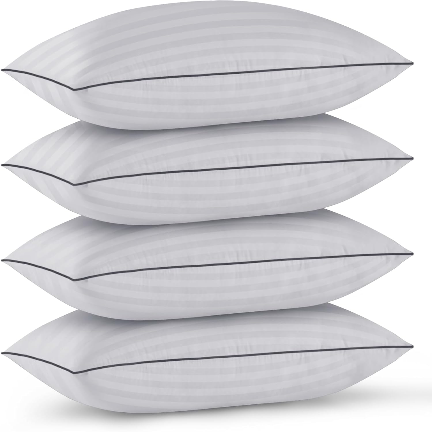 GOHOME Pillows Standard Size Set of 4 - Bed Pillows for Sleeping 4 Pack, Cooling Supportive Hotel Pillows with Premium Soft Down…