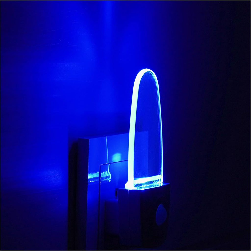 GREENIC Blue Motion Sensor Night Light Plug in 2 Pack, 0.5W LED Motion Detector Night Light Lamp, Automatic Motion Activated Nightlights…