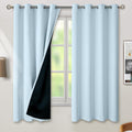 BGment Baby Blue 100% Blackout Curtains for Nursery Bedroom 63 Inch Length 2 Panels, Thermal Insulated Full Light Blocking Grommet Noise Ca…