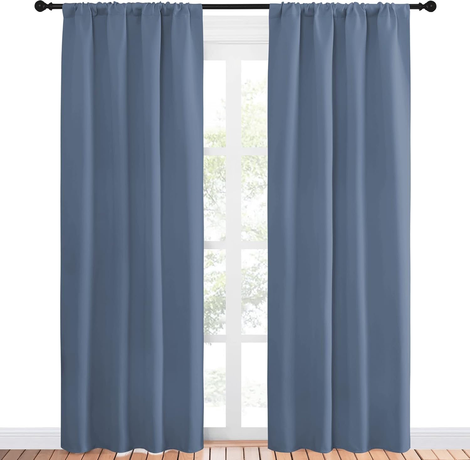 NICETOWN Blackout Curtains for Living Curtains, Window Treatment Curtains & Drapes 84 inches Long, Thermal Insulated Privacy Draperies…