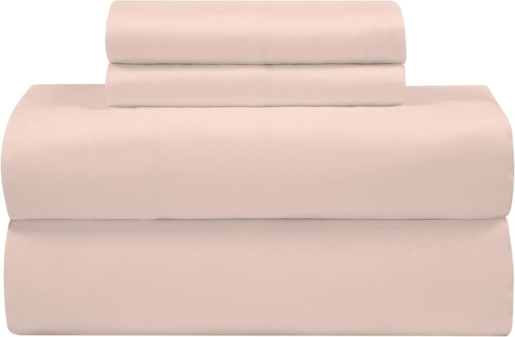 Royalelinens ROYALE LINENS Bamboo Viscose King Sheet Set - Cooling Bed Sheet Set - 1 Fitted, 1 Flat & 2 Pillowcase - Fits Up to 16" - Organ…