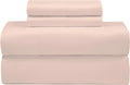 Royalelinens ROYALE LINENS Bamboo Viscose Queen Sheet Set - Cooling Bed Sheet Set - 1 Fitted, 1 Flat & 2 Pillowcase - Fits Up to 16" - Orga…