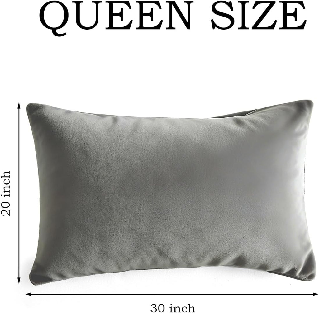 QJFabricCO Q&J Fabric Co. Queen Pillow Cases Set of 2, Brushed Microfiber Pillowcases, Soft, Wrinkle-Free, Fade-Resistant, Pillow Cases Envelope…