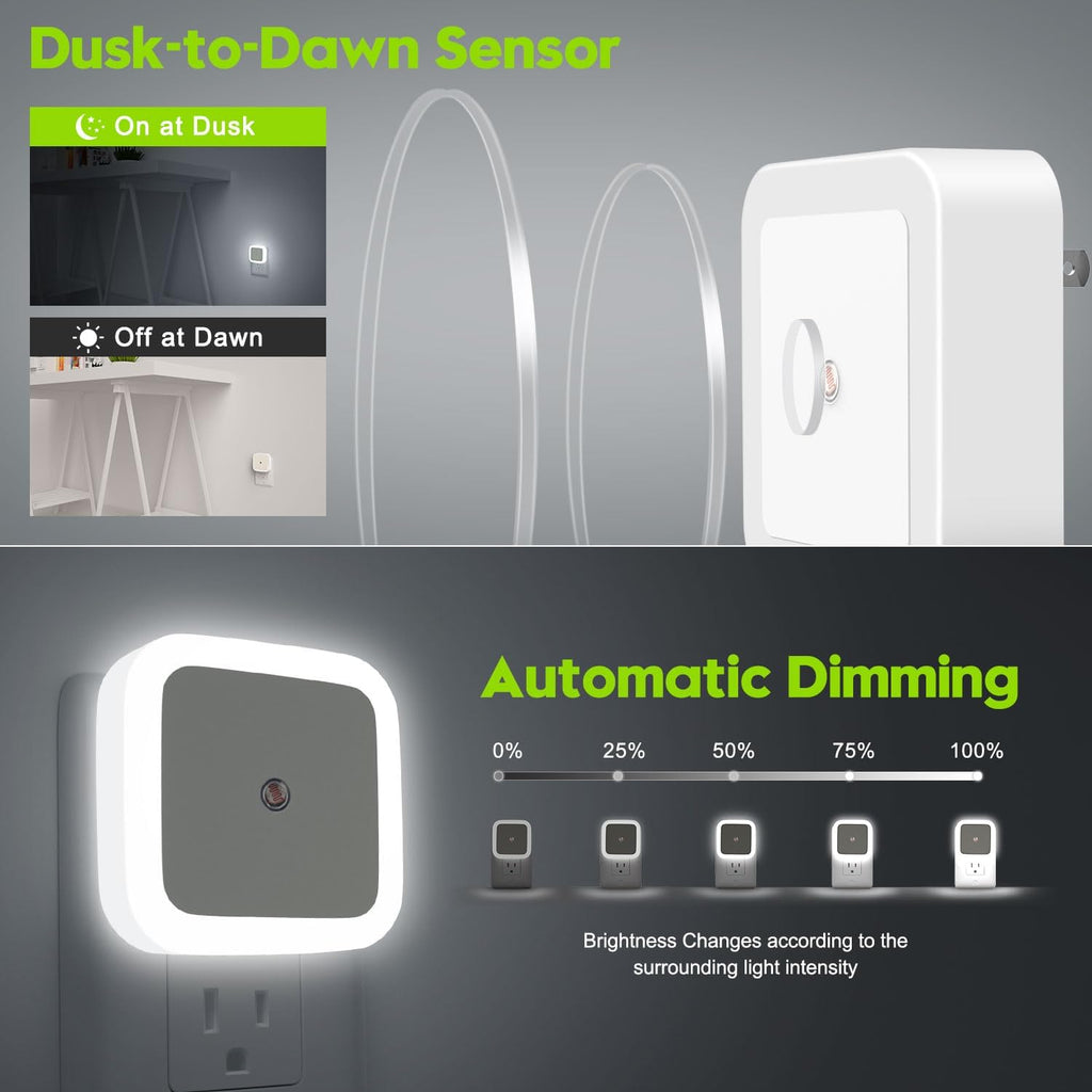 Sujeet Night Light, Night Lights Plug into Wall [4 Pack], Nightlight Led Night Light for Adults, Plug in Night Lights for Adults Bedroom…