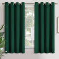 YoungsTex Emerald Green Blackout Curtains for Bedroom 63 Inches Length - Thermal Insulated with Grommet Room Darkening Curtains for Living…