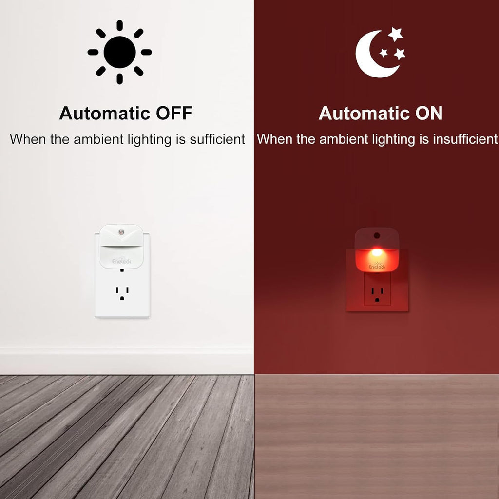 LED Night Lights Plug into Wall, Soft Night Light with Dust to Dawn Sensor, Nightlight for Travel, Kitchen, Adults…