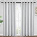 Yakamok Blackout Curtains Room Darkening Thermal Insulated Window Panels, Solid Grommet Top Drapes for Bedroom/Living Room(62Wx84L, Greyish…