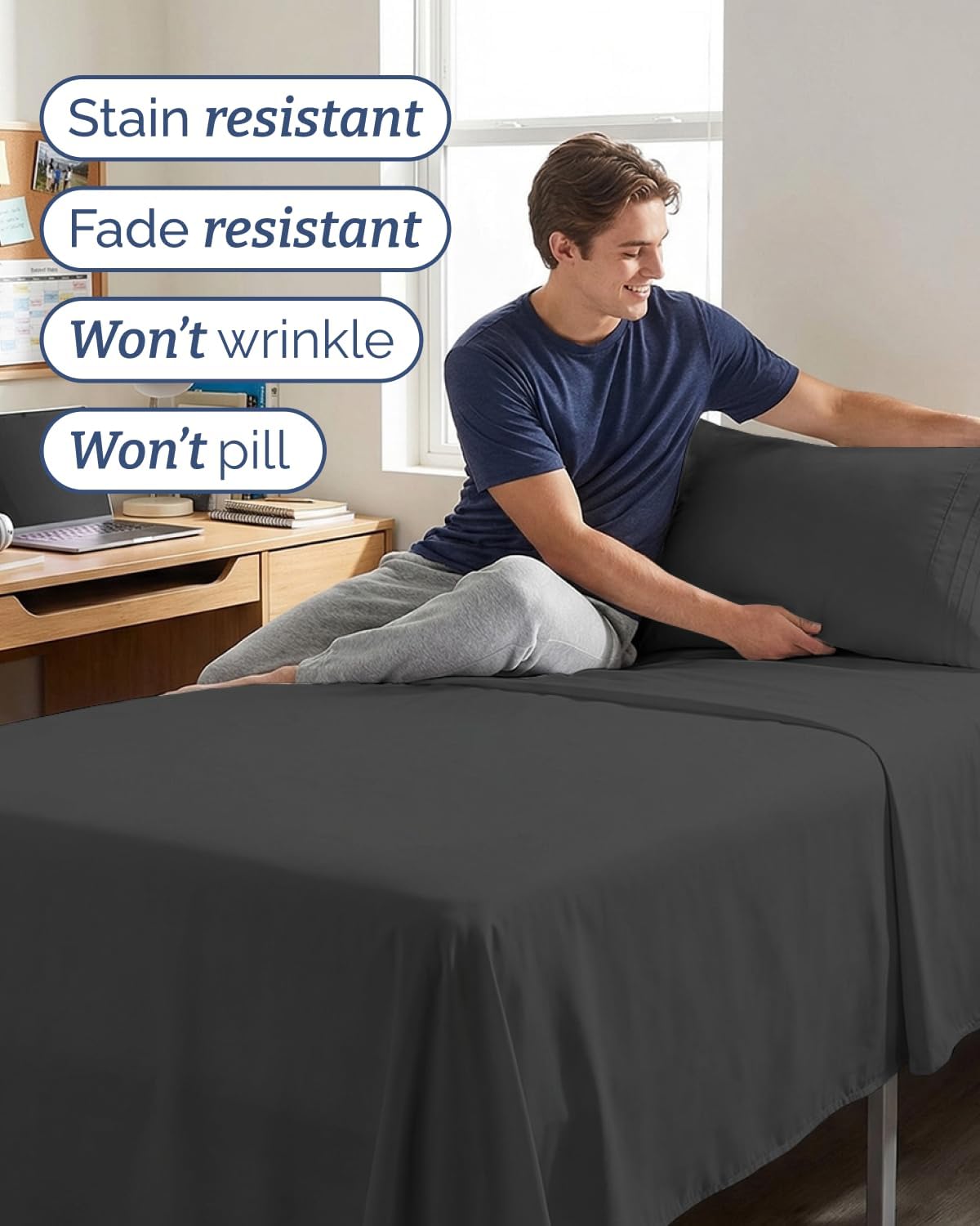 Twin XL Size 3 Piece Sheet Set - Comfy Breathable & Cooling Sheets - Hotel Luxury Bed Sheets for Women & Men - Deep Pockets, Easy-Fit…