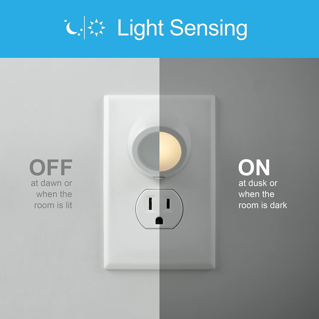GE Rotating Plug in Night Light, Home Decor, Apartment Essentials, LED Lights for Bedroom, Ambient Lighting, Dusk to Dawn Sensor…
