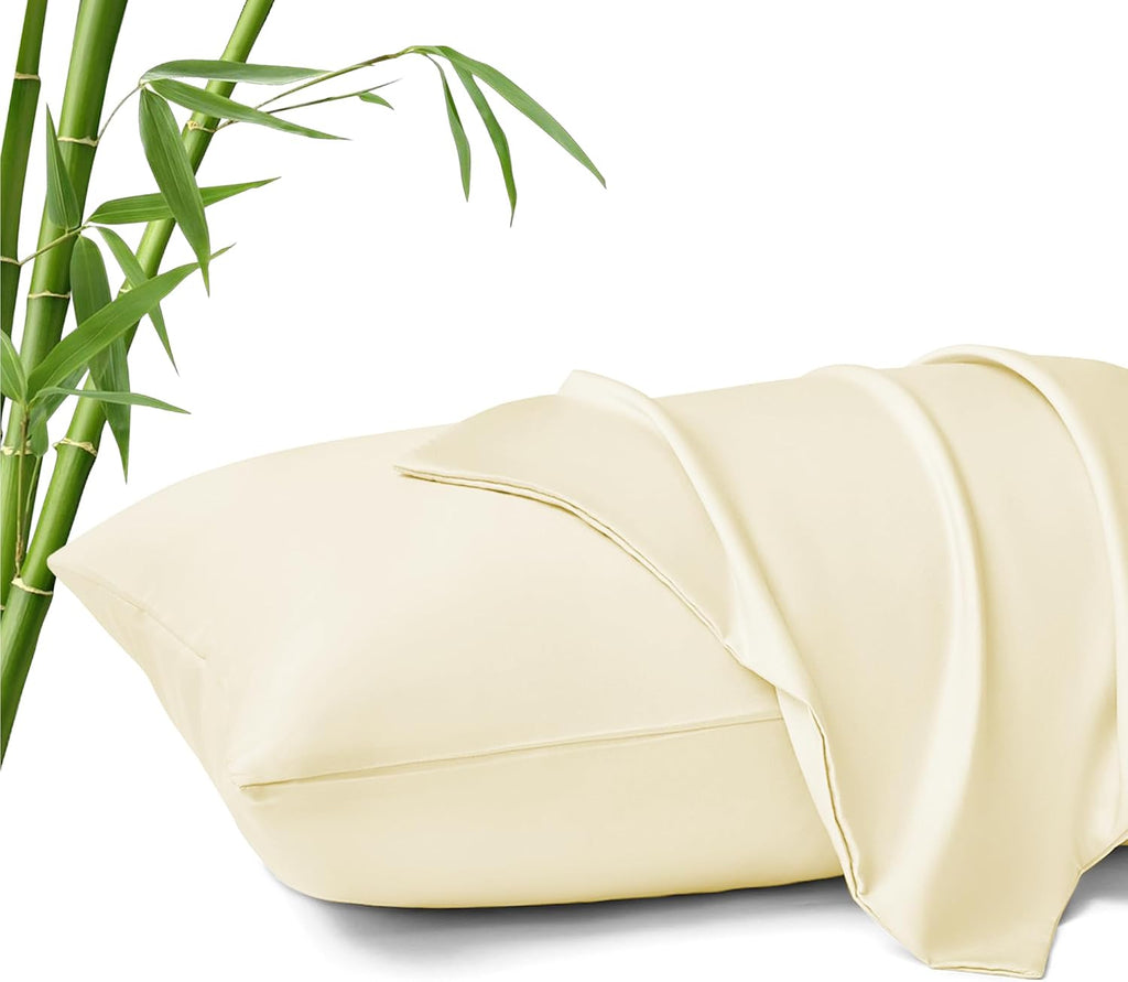 MR&HM Pillow Cases Queen Size Set of 2, Cooling Pillow Case for Hot Sleepers 20"x30", Breathable & Moisture Wicking, Soft Envelope Pil…