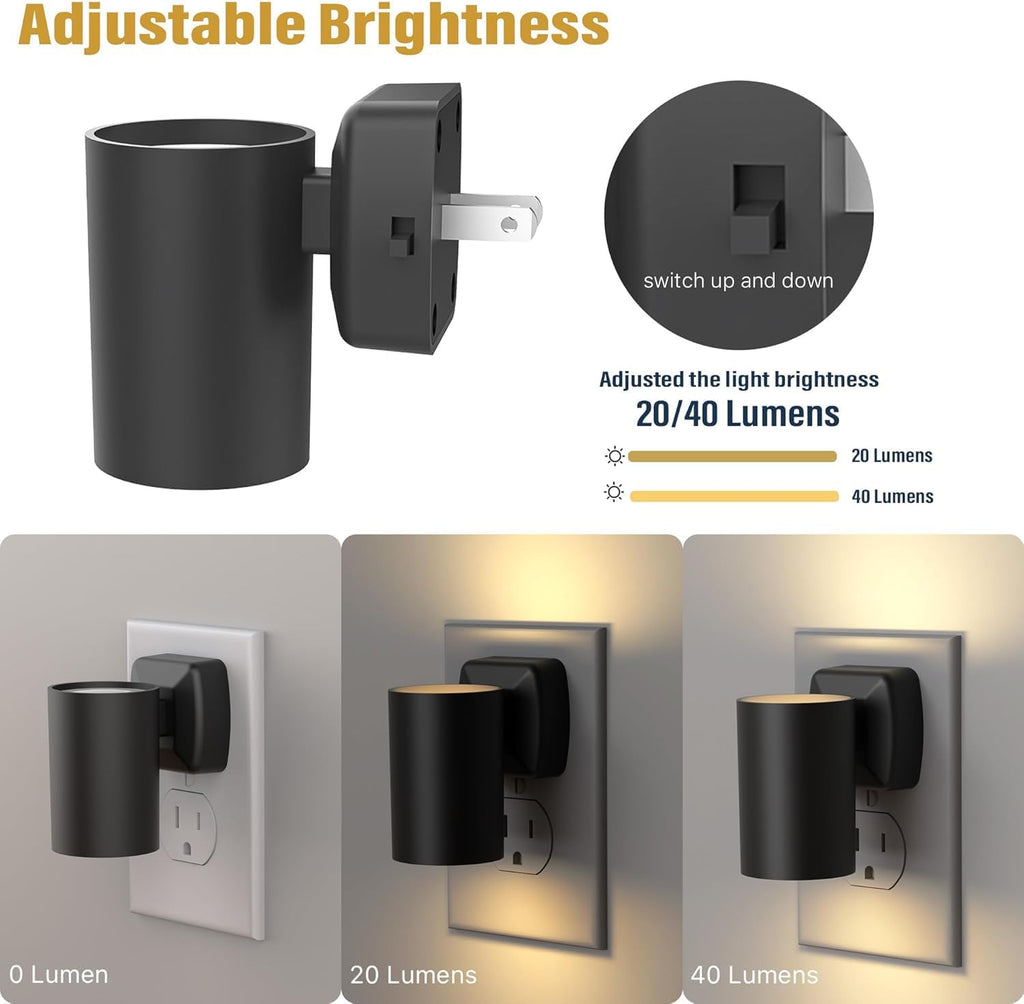 Night Lights Plug into Wall: ETL Certified Soft White 2700K Dusk to Dawn Sensor Dimmable LED Plug in Night Light for Hallway Bedroom…
