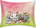 Happy Easter Rabbit Satin Pillowcase for Hair and Skin Soft Silk Pillow Cases with Envelope Closure Cooling Pillow Case Slip 15.99 Pillow…