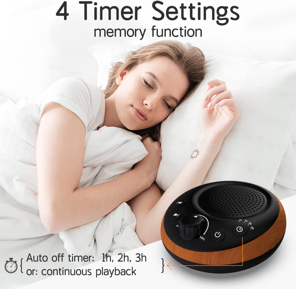 iDealSleep Brown Noise Sound Machine White Noise Machine Nonstop 30 Soothing Sounds Sound relaxation for Baby Kids Adults Sleep Machine…