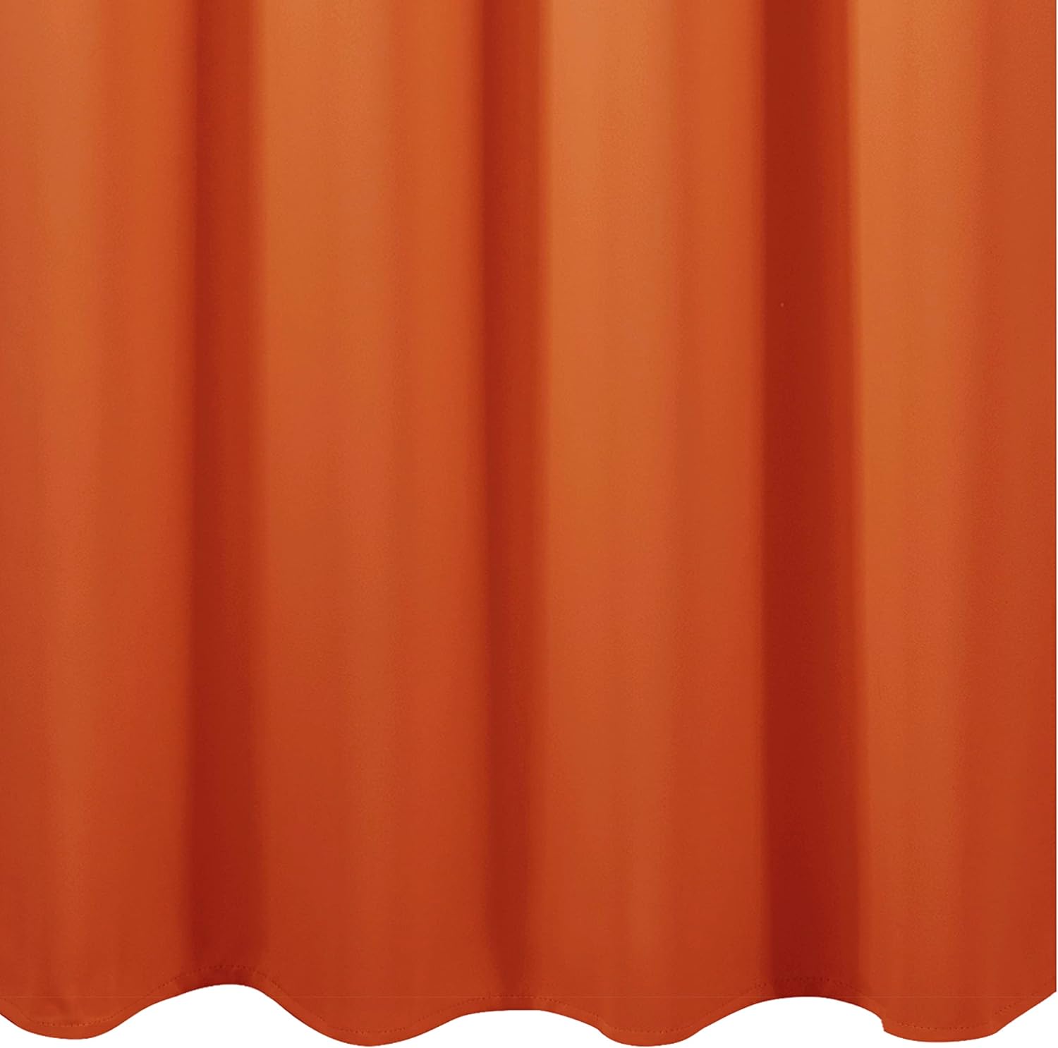 Lemomo Orange Blackout Curtains 66 x 63 Inch Length/Set of 2 Curtain Panels/Thermal Insulated Room Darkening Blackout Curtains for Bedroom…