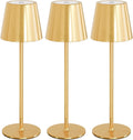 uuffoo 3 Pack Cordless Table Lamp Rechargeable 5000mAH Battery Operated Lights Touch Control LED Portable Desk Lamps 3 Color Dimming for…