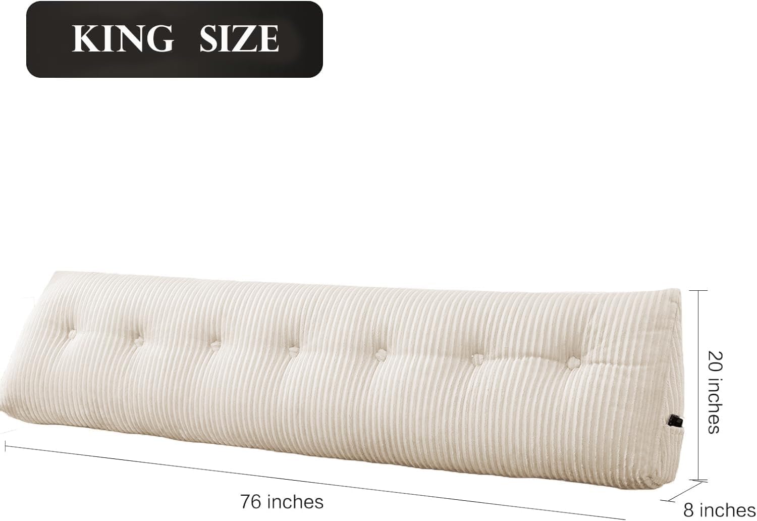 Sliguy Large Headboard Pillow, Headboard Wedge Pillow Bed Rest Reading Pillow Bolster Triangular for Sitting in Bed-Backrest Positioning Su…