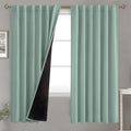 BGment Blackout Curtains with Thermal Insulation Liner Curtains 72 Inches Long, Rod Pocket and Back Tab Double Layer Room Darkening…