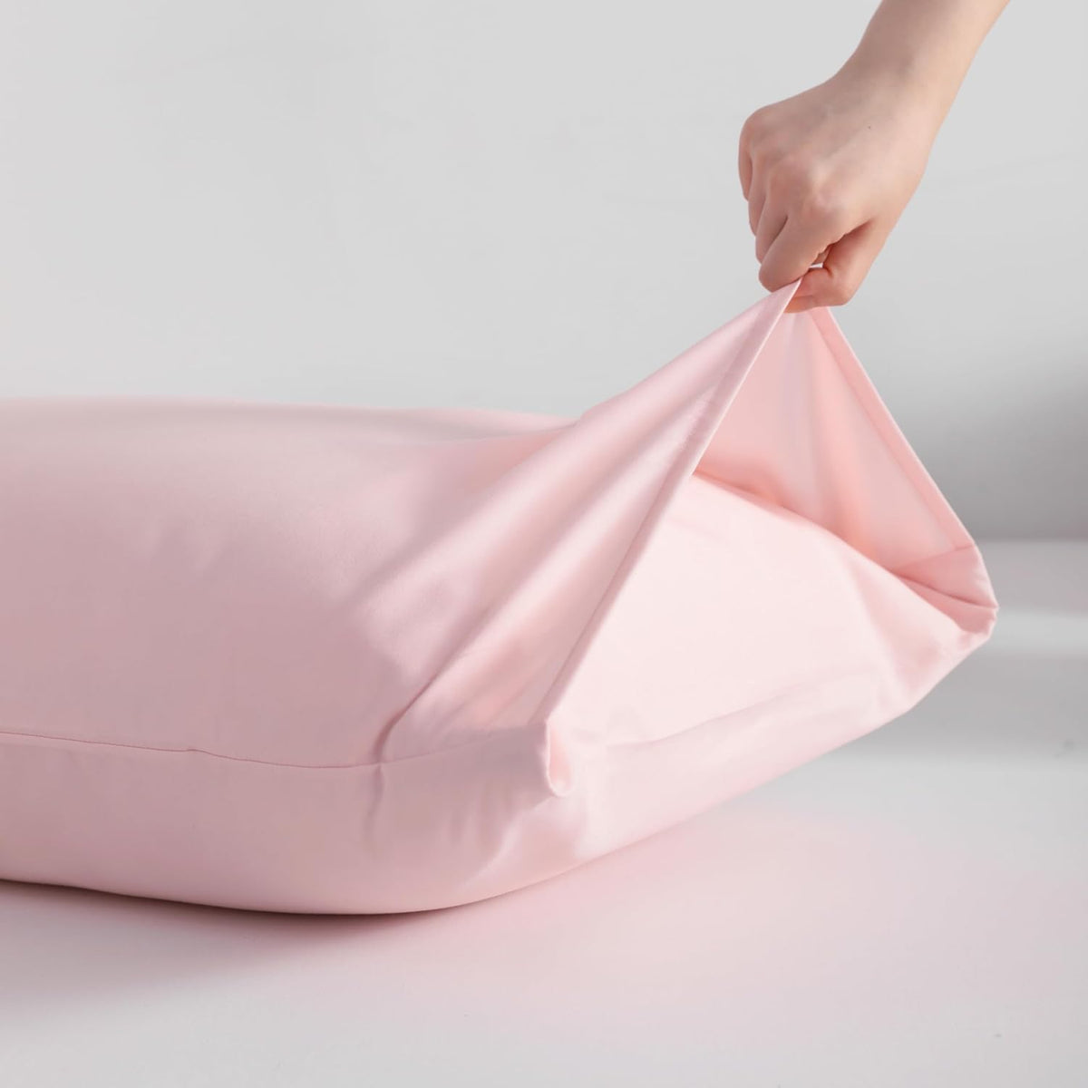 Ntbay Body Pillowcase - Brushed Microfiber 20x54 Pillowcase - Soft, Wrinkle-Free, Fade-Resistant, Stain-Resistant, Blush Pink Body Pillow C…