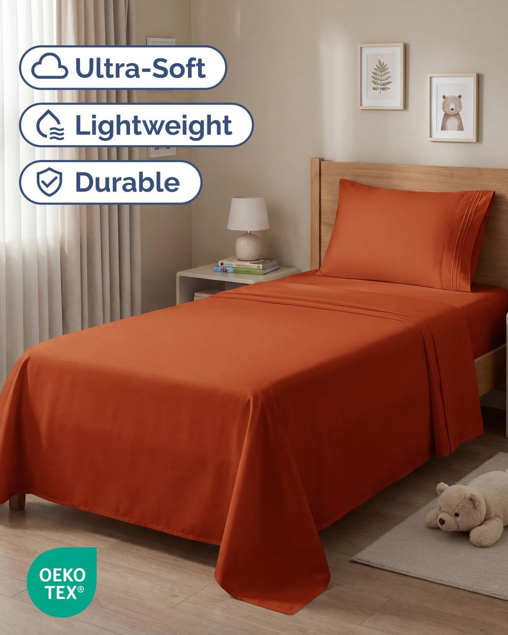 Twin Size 3 Piece Sheet Set - Comfy Breathable & Cooling Sheets - Hotel Luxury Bed Sheets for Women and Men - Deep Pockets, Easy-Fit…