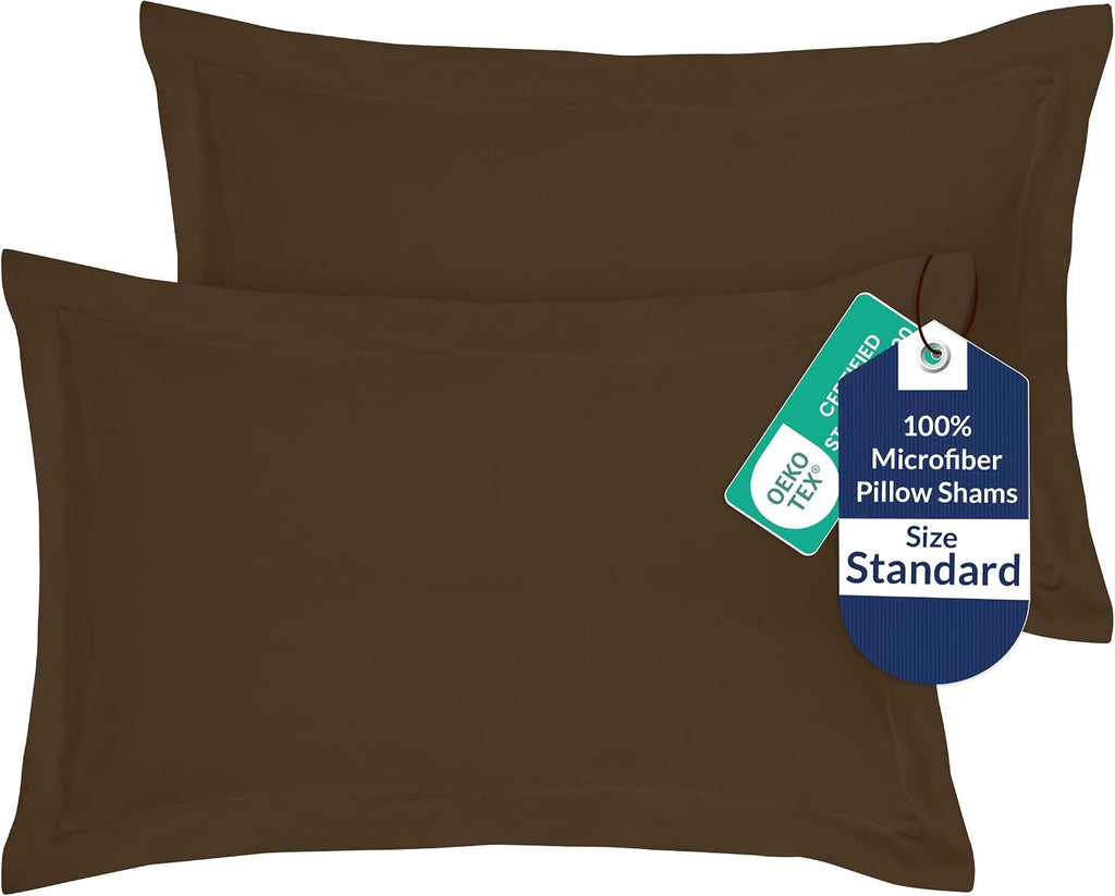 Royalelinens Royale Linens Pillow Shams 2 Pack Standard Size 20x26 Inch - 1800 Microfiber - Bed Pillow Shams, Wrinkle Resistant Super Soft…