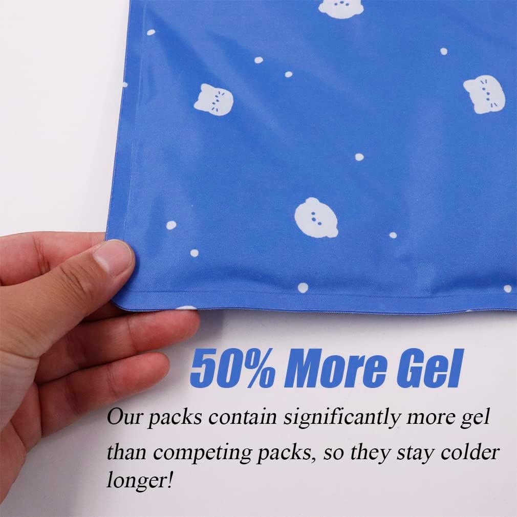 Hifinecare Ice Pack for Pillow Injuries - Reusable Gel Cold Pack for Hip, Shoulder, Knee, Back - Hot & Cold Compress for Swelling, Bruises,…