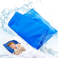 Couleurs Cooling Pad Mat for Pillow - Cold Injuries Relief, Perfect for Night Sweats, Migraines, Fevers, Hot Flashes - Reusable (Blue) 00 C…