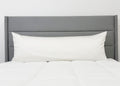 Copper Ion Infused Rayon Derived from Bamboo Cooling Body Pillow Cover, Soft and Breathable Long Pillow Case, White (20x54)