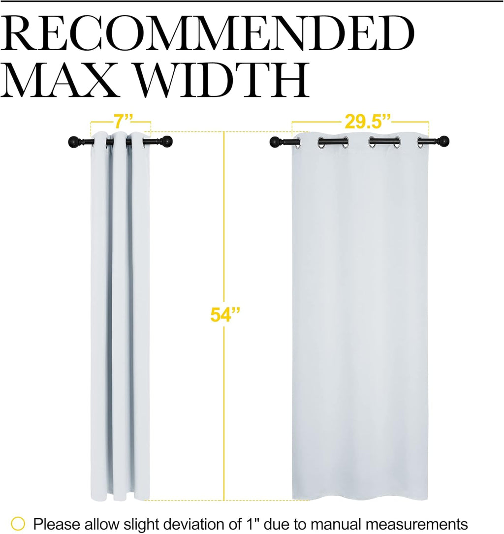 Nicetown Room Darkening Curtain Panels for Bedroom, easy maintenance Solid Thermal Insulated Grommet Room Darkening Draperies/Drapes…