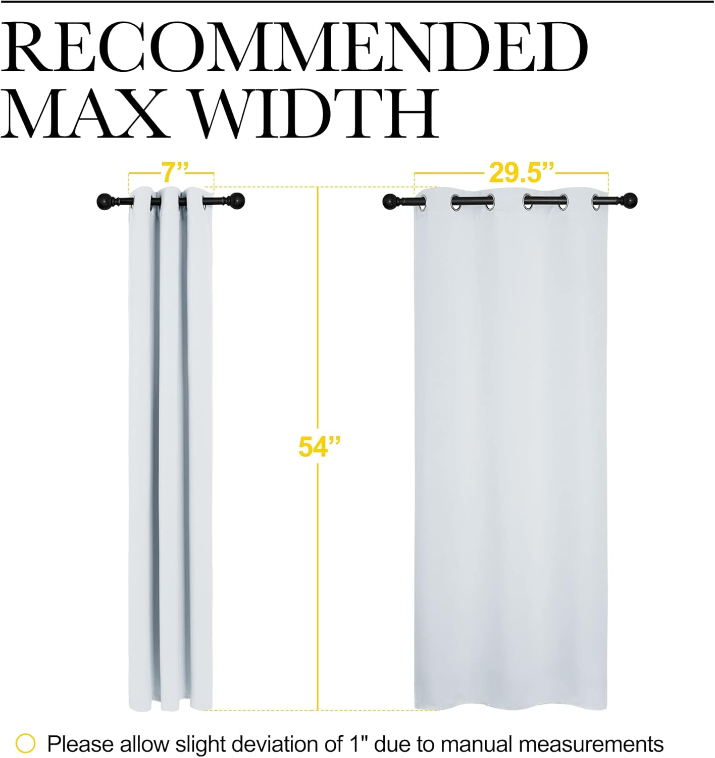 Nicetown Room Darkening Curtain Panels for Bedroom, easy maintenance Solid Thermal Insulated Grommet Room Darkening Draperies/Drapes…