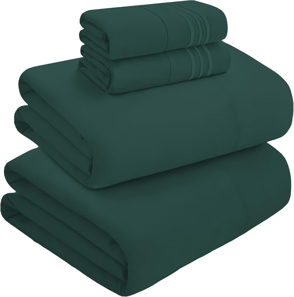 MocassiLuxuryBedding Mocassi Twin XL Size 4-Piece Bed Sheet Set - 1800 Hotel Quality Microfiber 18-24 Inches Extra Deep Pocket Fitted Sheet…