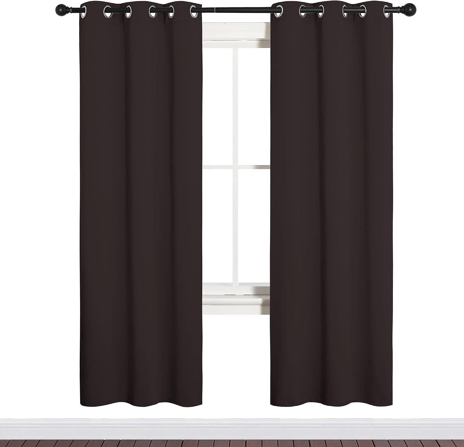 NICETOWN Blackout Curtain Panels for Bedroom Window, Triple Weave Microfiber Energy Saving Thermal Insulated Solid Grommet Blackout…