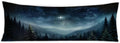 Christmas Nativity Star Christian 20x54 Body Pillow Cover, Jesus Religious Christmas Decor, Winter Forest Landscape Bible Verse…