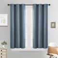 Yakamok Blackout Curtains Room Darkening Thermal Insulated Window Panels, Solid Grommet Top Drapes for Bedroom/Living Room(38x45 Inch…